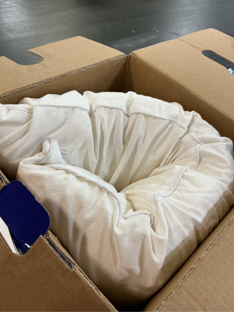 Condition photo showing As Is for 100% natural talalay latex pillow, luxury standard soft support sleeping bed pillow for side, back, and stomach sleepers, soft latex foam pillow, removable breathable cotton cover (standard (soft))