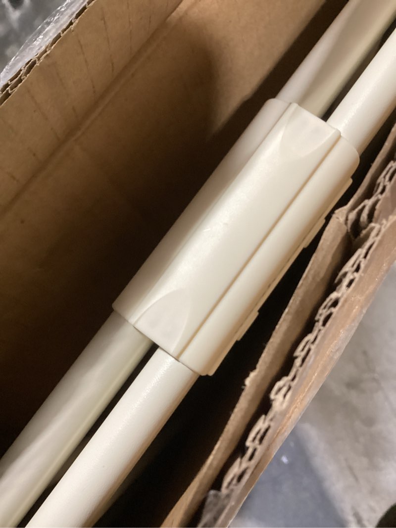 Condition photo showing Good Condition for toddleroo by north states - tall easy swing & lock baby gate series 2: hardware mounted metal safety gate for stairs & doorways - adjustable 28.68 to 47.85 inches wide - 36 inches tall - ivory ivory 36" tall