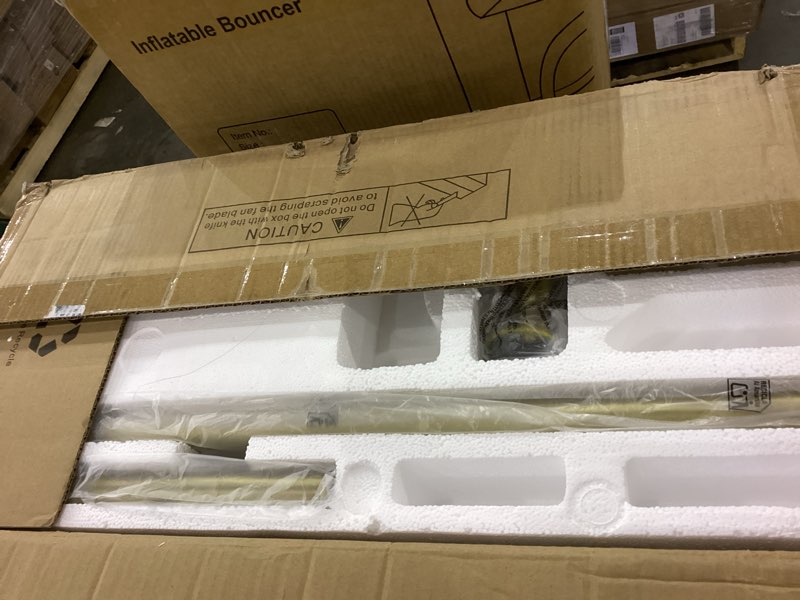 WINGBO 60" DC Ceiling Fan with Lights and Remote Control, Gold and White Ceiling Fan, 8 Plywood Blad