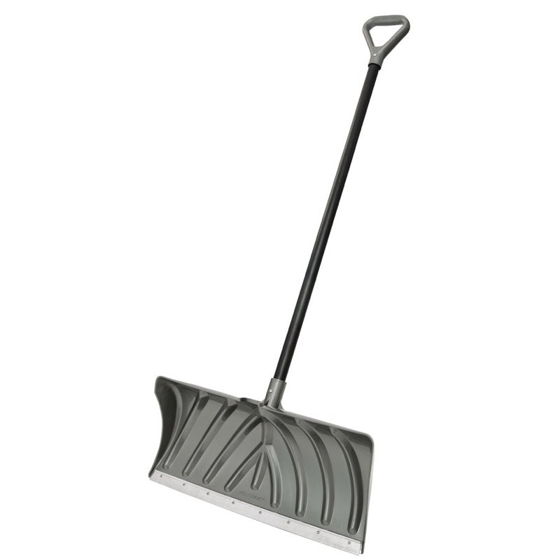 Suncast 24-in Poly Snow Shovel with 56-in Steel Core Handle