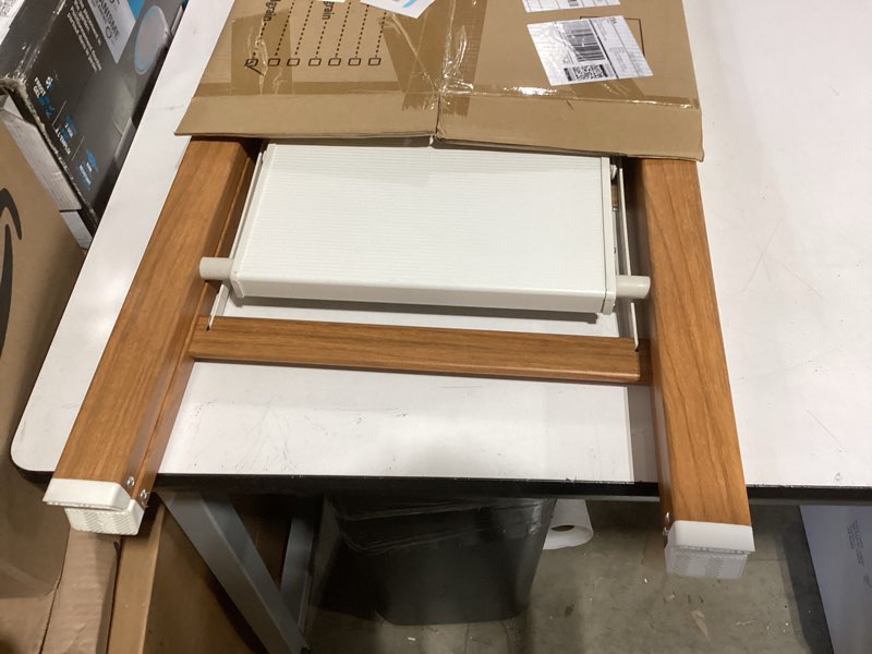 Condition photo showing As Is for taranta 2 step ladder,aluminum lightweight folding 2 step stool with anti-slip wide pedal, 330lbs capacity step ladder for household,kitchen,office - white woodgrain