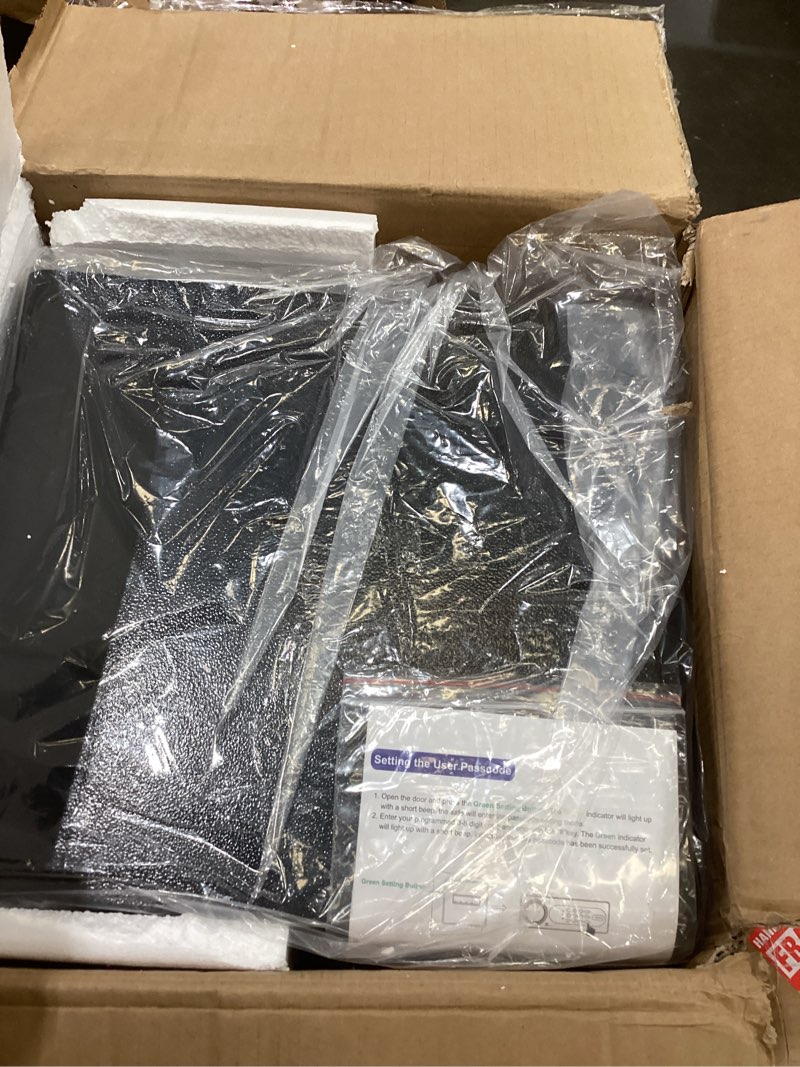 Condition photo showing Good Condition for dayi safe box, 3.0 cubic feet home safes with fireproof waterproof bag, security safe for money cash documents, digital keypad, dual alarm system, removable shelf - d-60