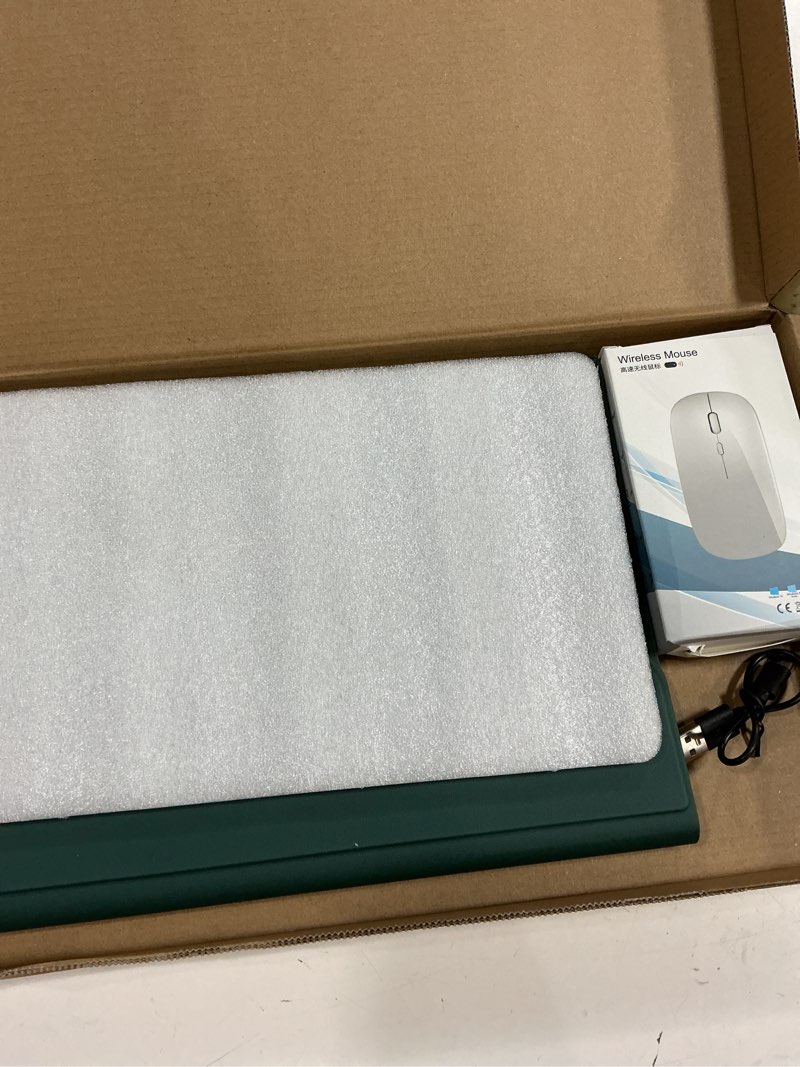 Condition photo showing New/Like New for keyboard case for samsung galaxy tab a11+ plus 2025/a9+ 11’’ 2023-7 color backlit detachable tablet keyboard cover with touchpad -detachable folio keyboard cover with mouse.(green) 7 color trackpad green