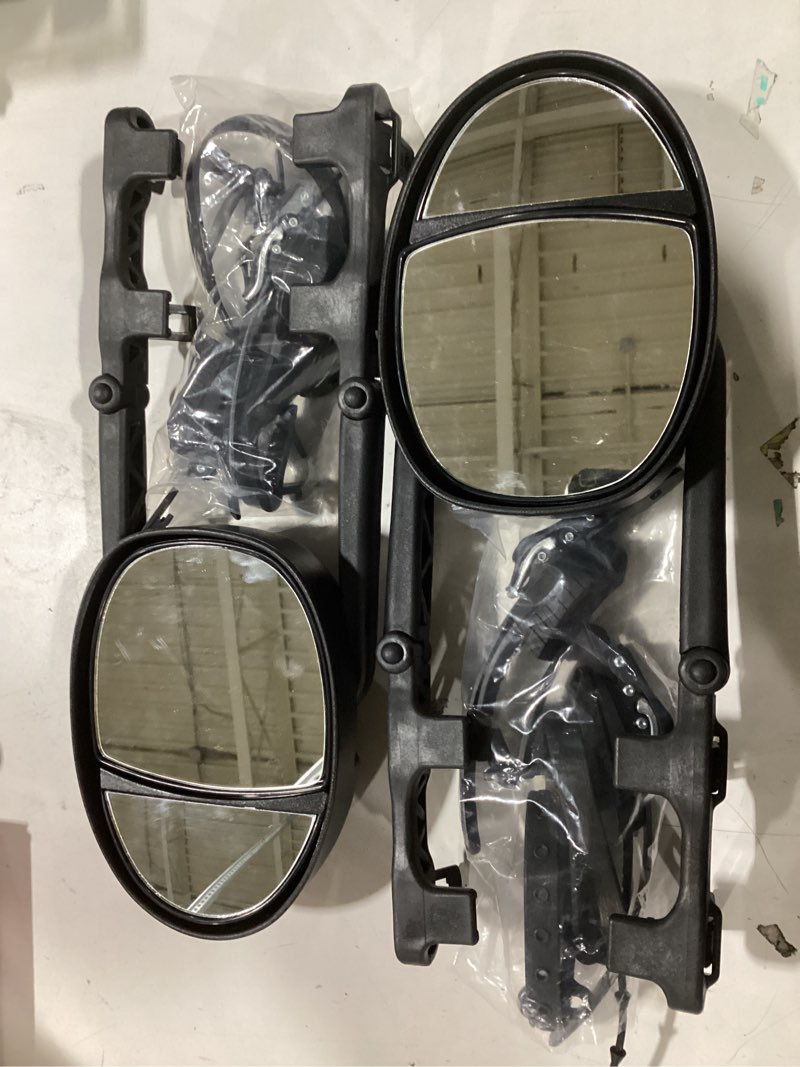 Condition photo showing New/Like New for Extended Towing Mirrors, Universal Clip-On Side Mirror Extensions for Pickups, RVs, and Trailers, Tow Mirrors with Extenders (Model MG94)
