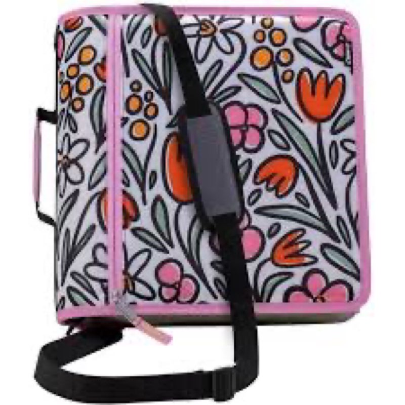 case-it mighty zip tab school zipper binder | 3-inch o-rings, 600-sheet capacity, 5-subject expandin