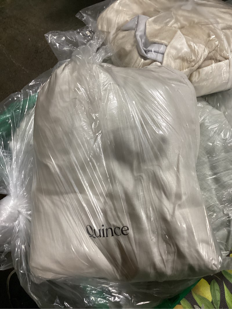 Condition photo showing As Is for european linen chambray duvet cover similar.  size unkown
