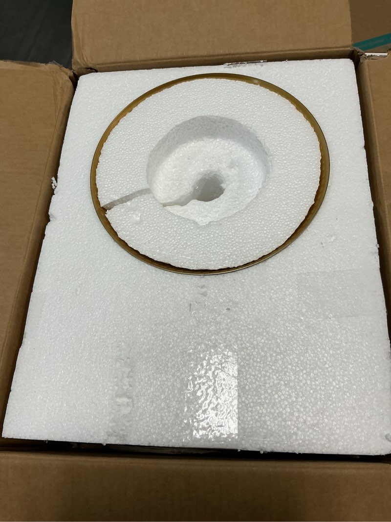 Condition photo showing Good Condition for Antique Brass Wall Sconce, HWH Gooseneck Barn Wall Light Fixtures, 1-Light Single Wall Vanity Light, Farmhouse Wall Lamp for Bedroom Bedside Kitchen Hallway, Hammered Metal Shade, 5HZG74B-L BG Hammered Brass *1 Large