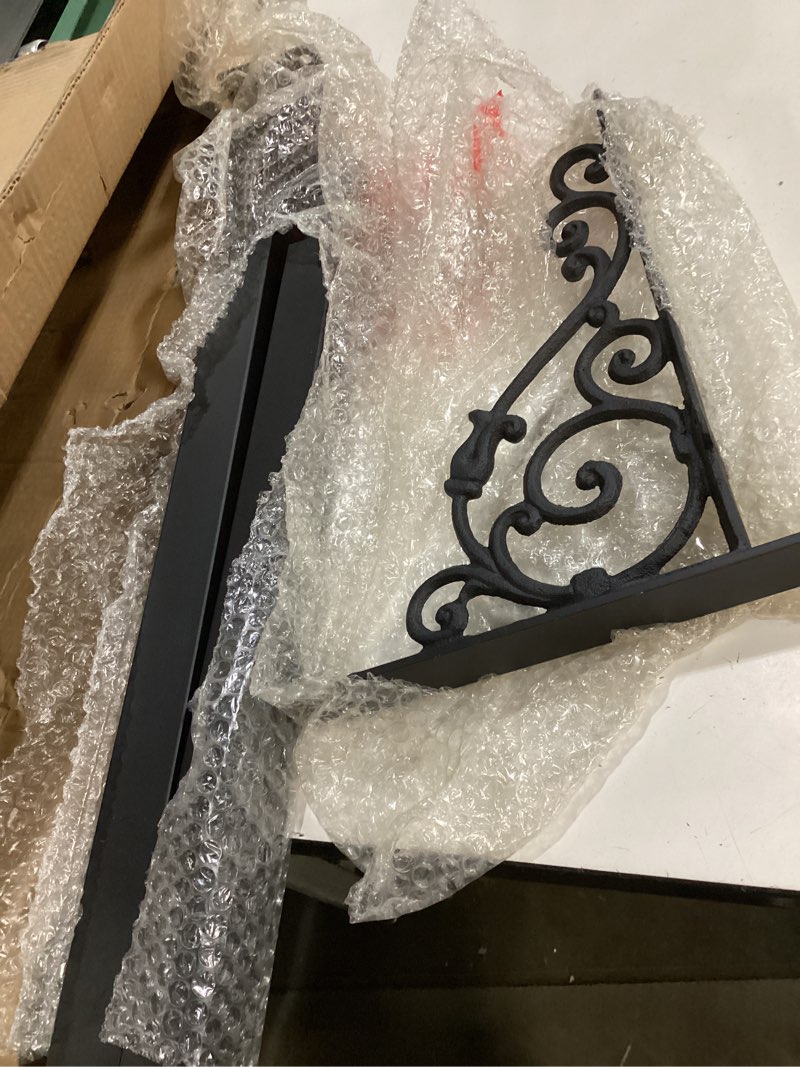Condition photo showing Good Condition for 40.2-53" h heavy duty outdoor mailbox post, steel mailbox stand, mounting stand for concrete black-a