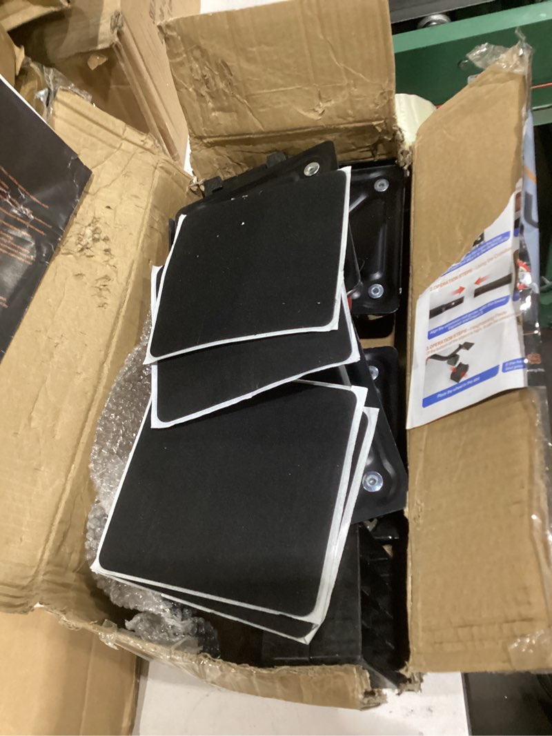Condition photo showing Good Condition for 1200 lb capacity - heavy duty furniture movers with wheels and moving dolly, includes furniture lifter jacks tool set, gliders, sliders, 5 rollers casters cart. easily move furniture, piano, equipment 5.3" x 5.3" black