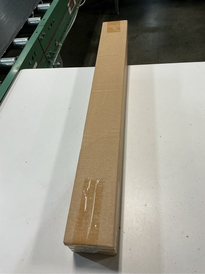 Condition photo showing New/Like New for industrial curtain rod, curtain rods for windows 28 to 48 inch, rustic wrap around curtain rod, fits blackout curtain, indoor and outdoor, size: 30-48 inch 30-48" black