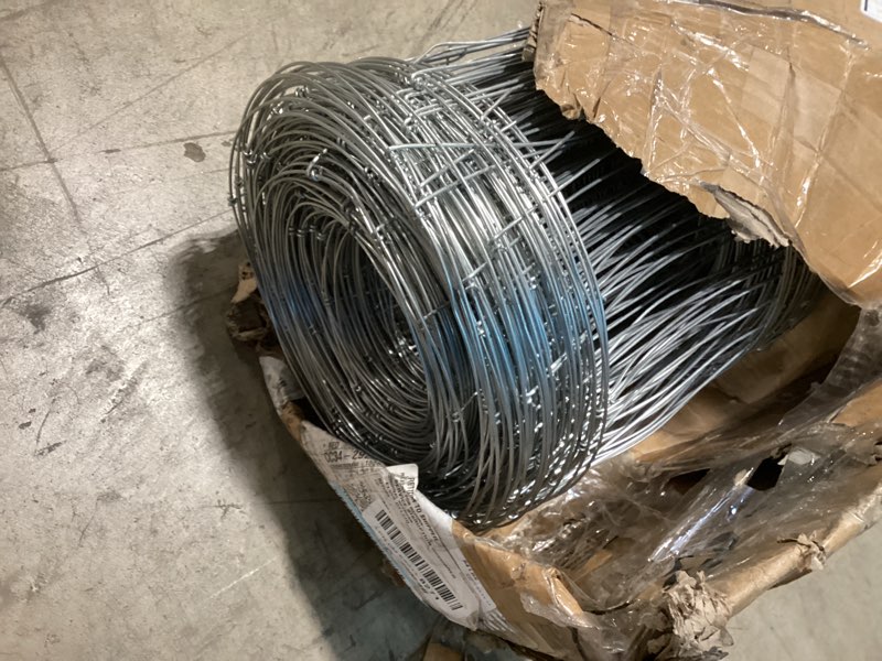 Condition photo showing Good Condition for cattle fence 5ft x 328ft - heavy duty galvanized wire fence & chain link fence for hog, goat, sheep & deer; ideal as goat fencing, deer fence, yard protection & livestock cattle panel