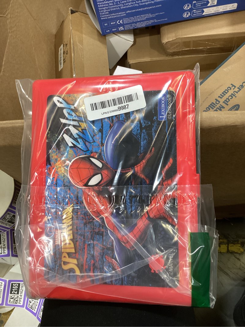 Condition photo showing New/Like New for lexibook spider-man - educational and bilingual laptop spanish/english - toy for child kid (boys & girls) 124 activities, learn play games and music with spiderman - red/blue jc598spi2