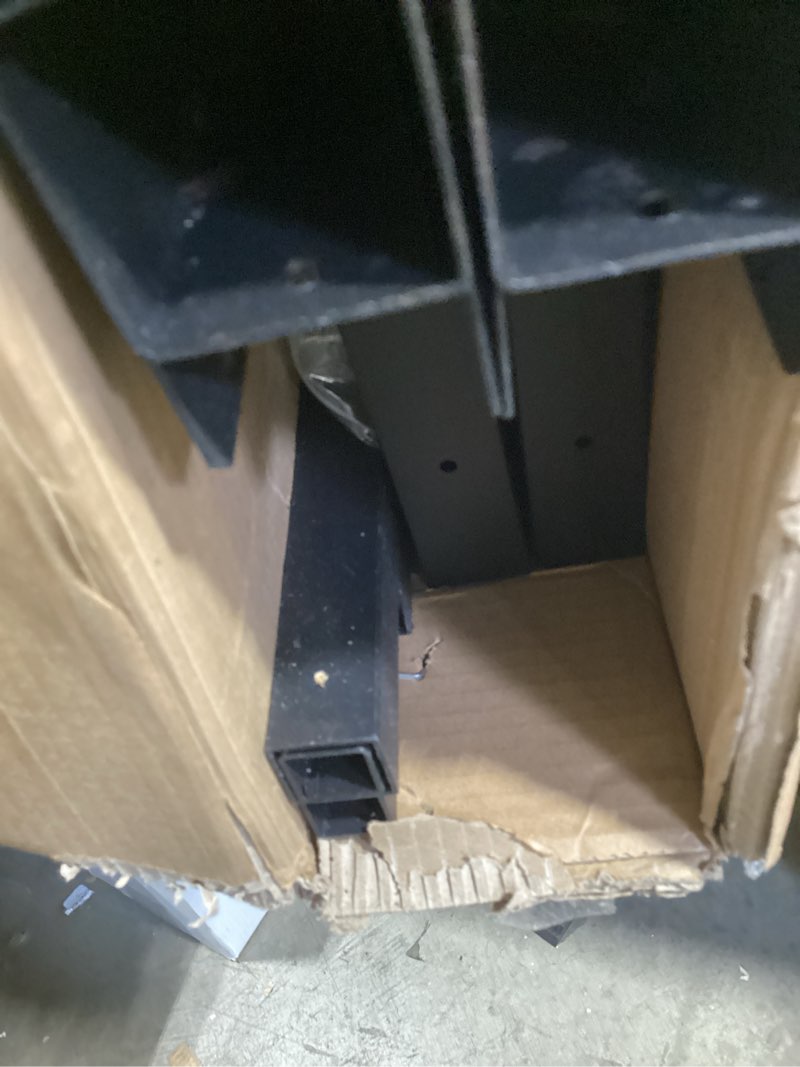Condition photo showing Good Condition for adjustable gate kit, fence gate kit anti sag gate kit for 36in - 72in w, 4‘-5’ h, anti sag gate kit gate hardware kit gate kit for wooden fence, black(wooden post not include)