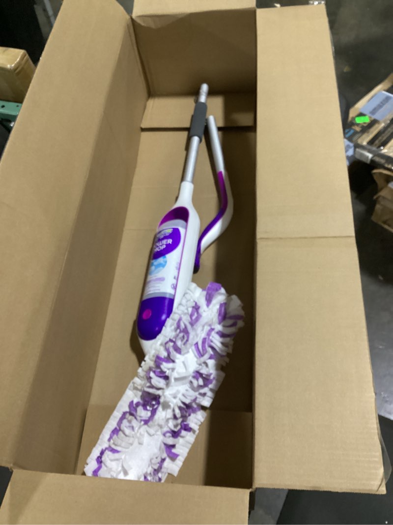 Condition photo showing As Is for swiffer power mop multi-surface kit for floor cleaning  fresh scent