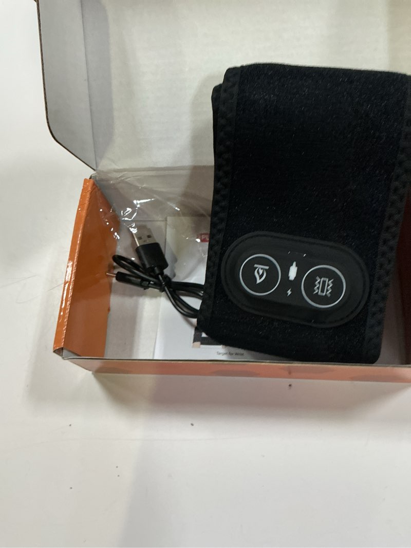 Condition photo showing Good Condition for cordless wrist hand heating pad massage for pain relief, rechargeable heated wrist brace for carpal tunnel, red light therapy heated wrist massager wrap for arthritis, black