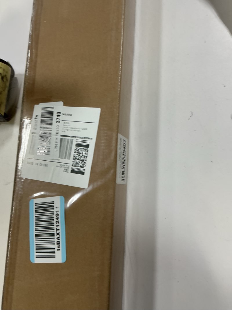 Condition photo showing New/Like New for Cordless Vinyl Mini L Blinds 23" W x 64" H, 1" Slat White Horizontal Windows L Blind for Door, Shades, Camper, Light Filtering, Interiors, Arrive 1/2 Inch Narrower Indoor 23"W x 64"H