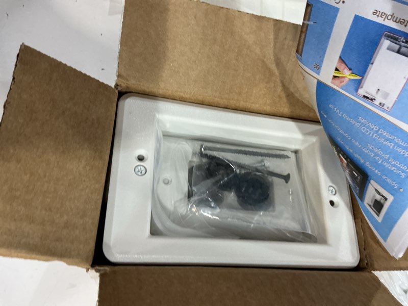Condition photo showing New/Like New for DVFR1W-1 Recessed Outlet Box, Recessed Electrical Box for Wall Mount TV, Outlet Mounting Box for New Construction&Retrofit Projects, Wall Outlet Box with Duplex & Decorator Style Covers,1-Gang 1-Gang, 1 Pack