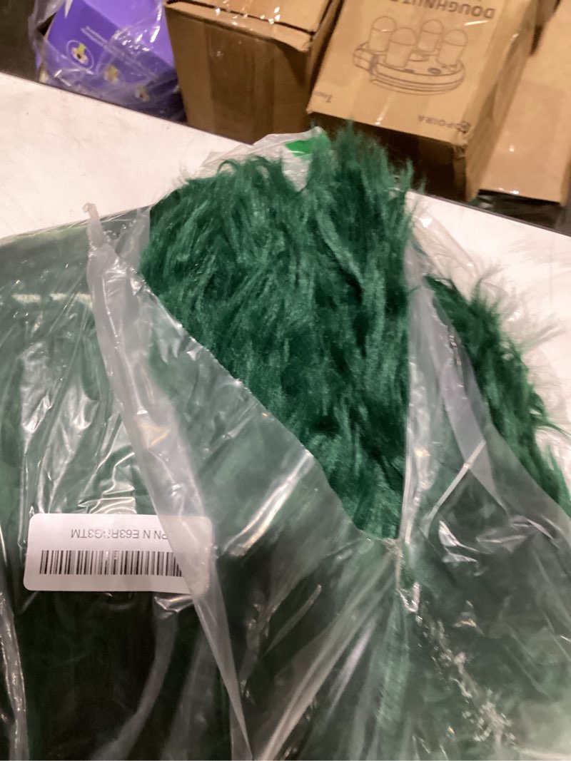 Condition photo showing Good Condition for easyjoy ultra soft fluffy shaggy area rug faux fur rug chair cover seat pad fuzzy area rug for bedroom floor sofa living room (2 x 6 ft sheepskin, dark green) darkgreen 2' x 6' (sheepskin)