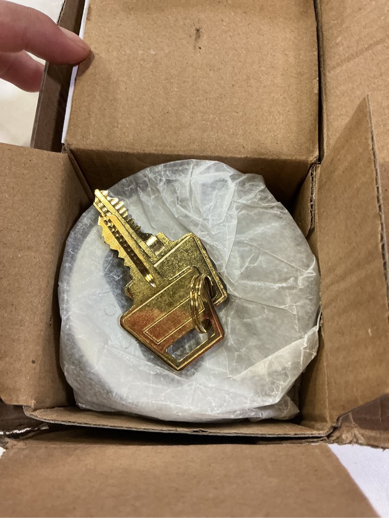Condition photo showing Good Condition for Hotop 3 Pcs Hidden Shackle Padlocks Puck Lock Keyed Alike Trailer Puck Lock 2-7/8" Hidden Heavy Duty Padlocks with 6 Pcs Keys for Trailer Pucks Padlock