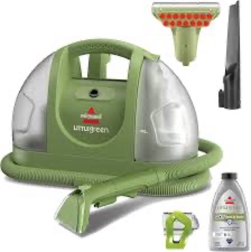 BISSELL Little Green Multi-Purpose Portable Carpet and Upholstery Cleaner, Car and Auto Detailer, wi