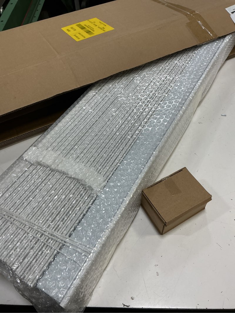 Condition photo showing Good Condition for 2" slats wood blinds for indoor windows with classic valance, custom room darkening solid wooden venetian horizontal blinds & shades for indoor windows, office, living room, bedroom m 36"w x 72"h