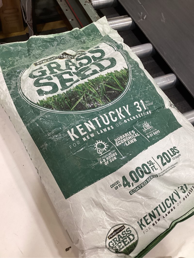 Condition photo showing Good Condition for pennington kentucky 31 tall fescue grass seed 20 lb