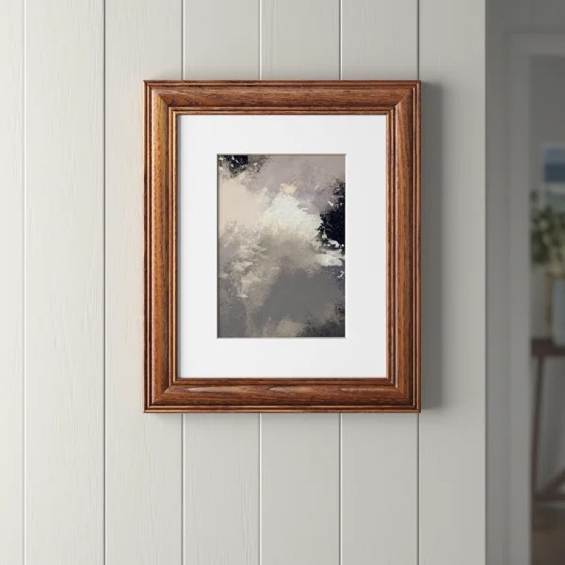 Ausmus, Wood Picture Frame, 14" x 18" Matted to 8" x 12", Honey Oak