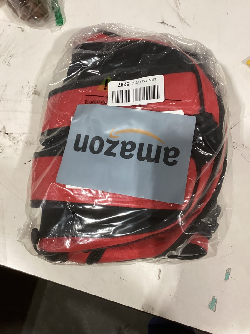 Condition photo showing Good Condition for 2 Ball Bowling Backpack,Bowling Ball Bag with Shoe Compartment & Portective Foam Padded, Fits Shoes Up to US Size 16 Red