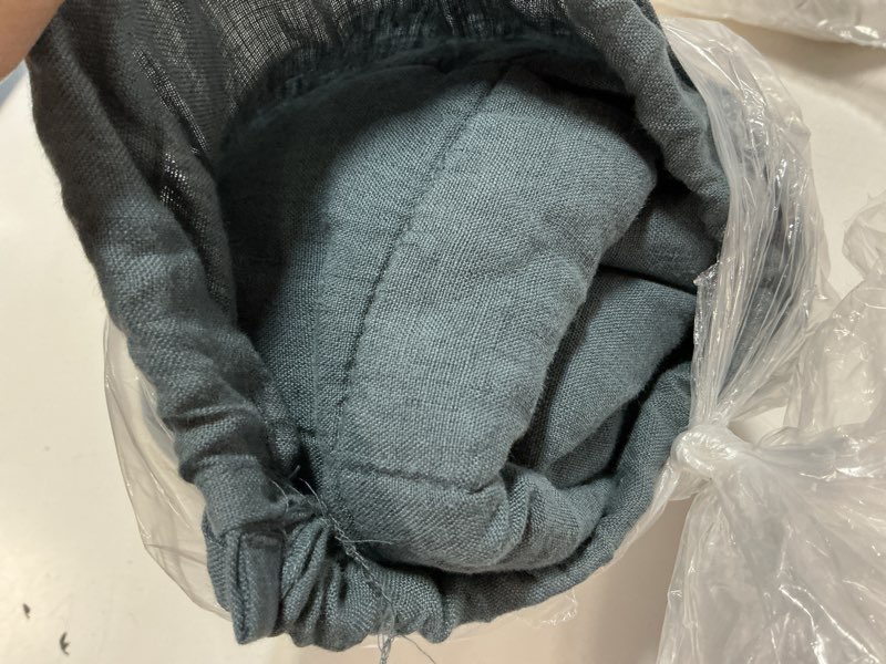 Condition photo showing Good Condition for european linen box quilted euro sham, euro, nightfall