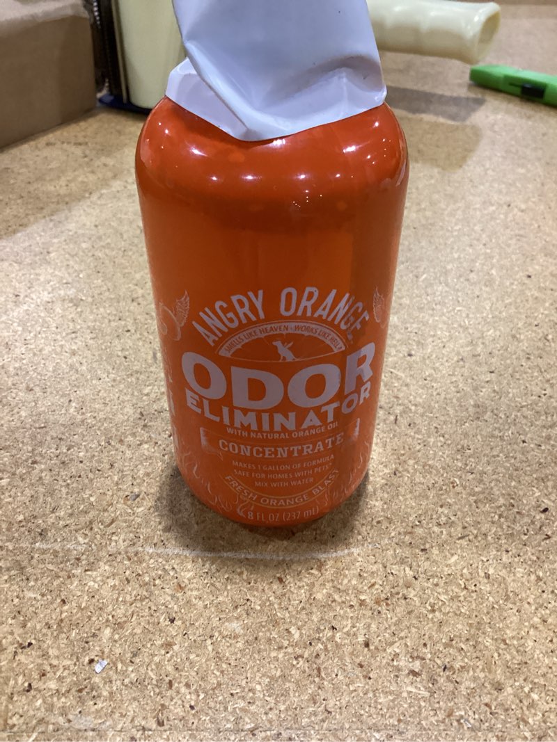 Condition photo showing Good Condition for angry orange pet odor eliminator for home - 8oz dog & cat urine smell remover - citrus concentrate - makes a gallon (128 oz)