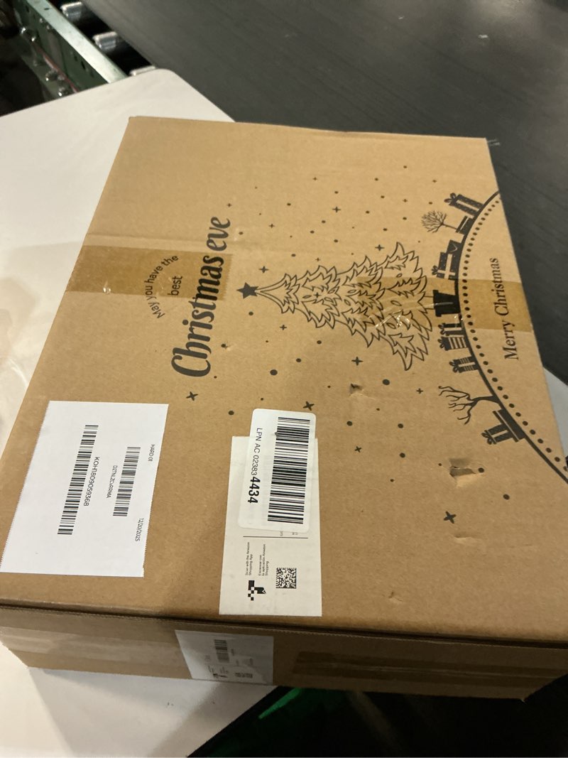 Condition photo showing New/Like New for 9FT Prelit Christmas Garland with Lights, Battery Operated Lighted Christmas Garland, Christmas Winter Decor for Mantle, Fireplace – Perfect for Indoor & Outdoor (Evergreen, 9ft) Evergreen 9ft