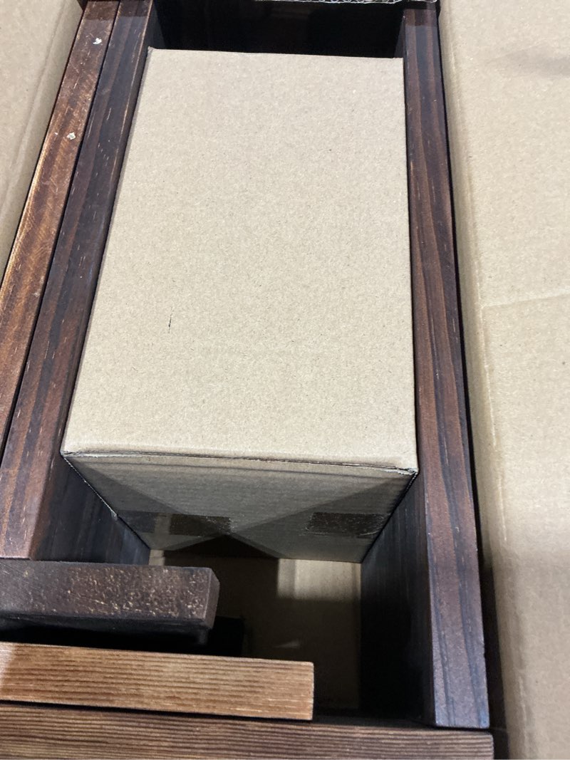 Condition photo showing Good Condition for 3-tier wooden cupcake stand & display risers, for food desserts & more, sturdy & reusable brown