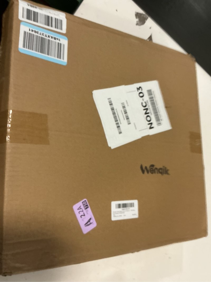 Condition photo showing New/Like New for Wenqik Cake Stand 16 Inch Round Metal Cupcake Dessert Wedding Cake Stand Cookies Display Holder Fruit Serving Tray for Table Wedding Birthday Anniversary Party(Gold) Stylish Gold 16 Inch