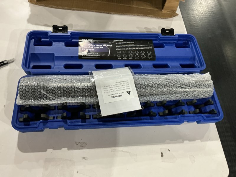 Condition photo showing New/Like New for Orion Motor Tech Inner Tie Rod Removal Tool Kit, Inner Tie Rod Tool for Tie Rod Removal and Installation, Master Inner Tie Rod Tool Set with 12 Crowfoot Adapters 1/2 Inch Drive Tube and Tool Case (BK) black