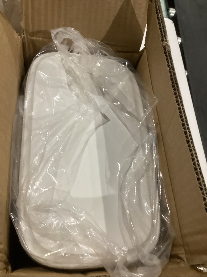 Condition photo showing Good Condition for Hanging Trash Can with Lid, 2.3 Gallon Kitchen Garbage Bin Food Waste Container Convenient Durable Over Cabinet Door RV Counter Camping Cupboard Under Sink Compost Bathroom Wall Mounted