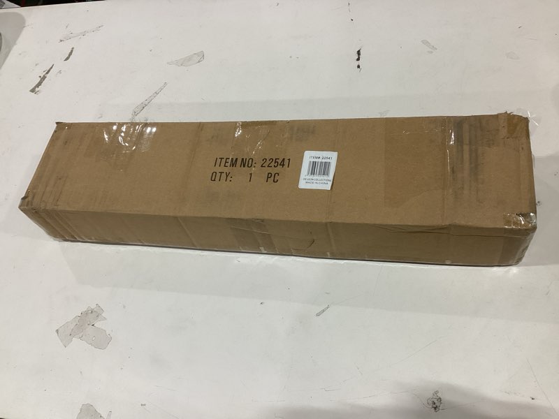 Condition photo showing As Is for De Leon Collections Bathroom Kitchen Decorative Hand Towel Bar Hanger, 23.75 Inch Metal, Blue Sea Turtle