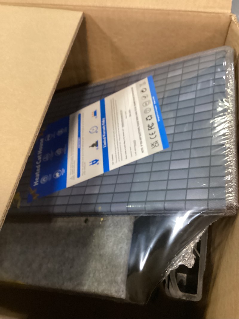 Condition photo showing New/Like New for namotek large elevated heated cat houses for indoor/outdoor cats with heated cat bed waterproof? insulated providing safe feral cats, easy to assemble large (23" x 13" x 18") l(23" x 13" x 18")