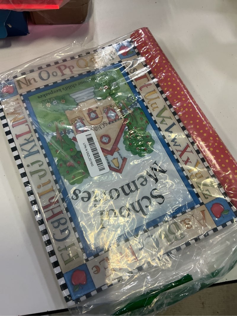 Condition photo showing As Is for deluxe school memories keepsake photo album scrapbook from preschool through 12th grade
