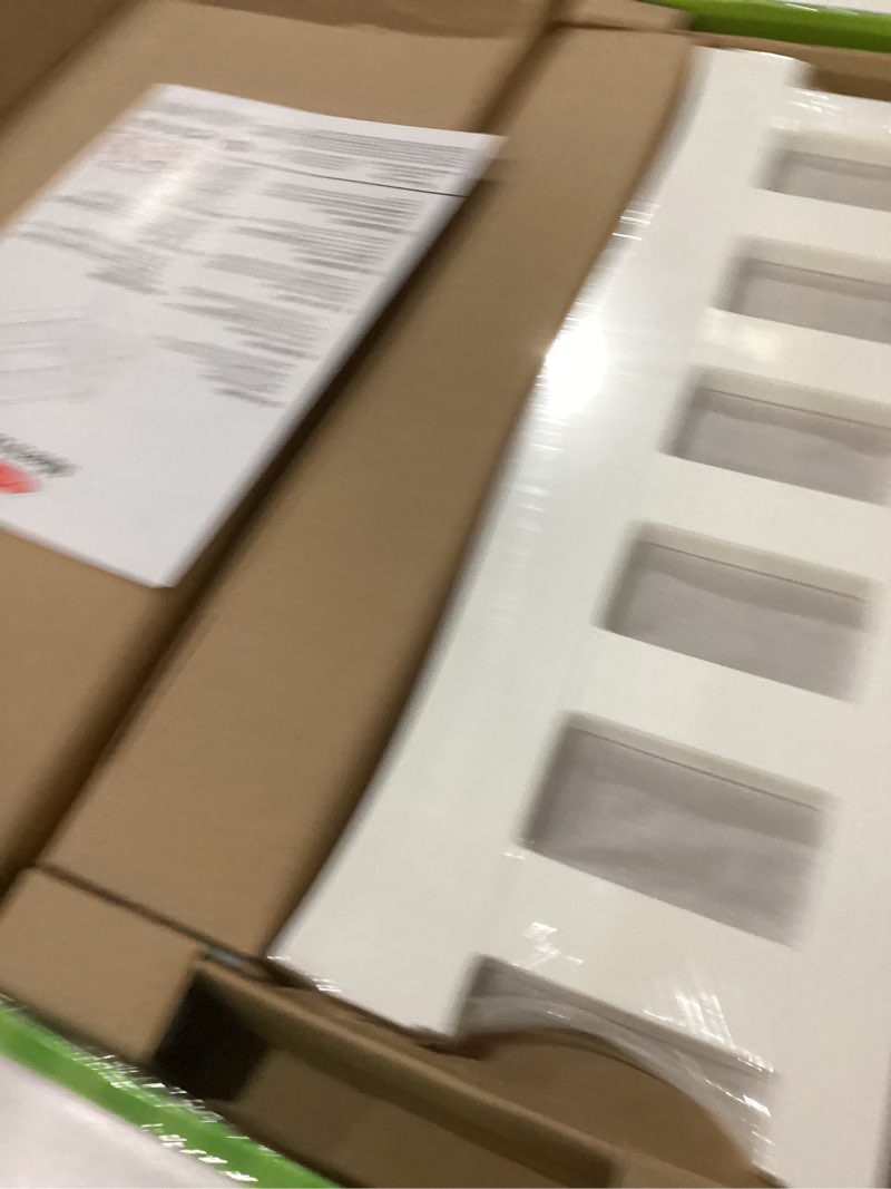 Condition photo showing New/Like New for Melissa & Doug Mine to Love Wooden Play Cradle for Dolls, Stuffed Animals - White