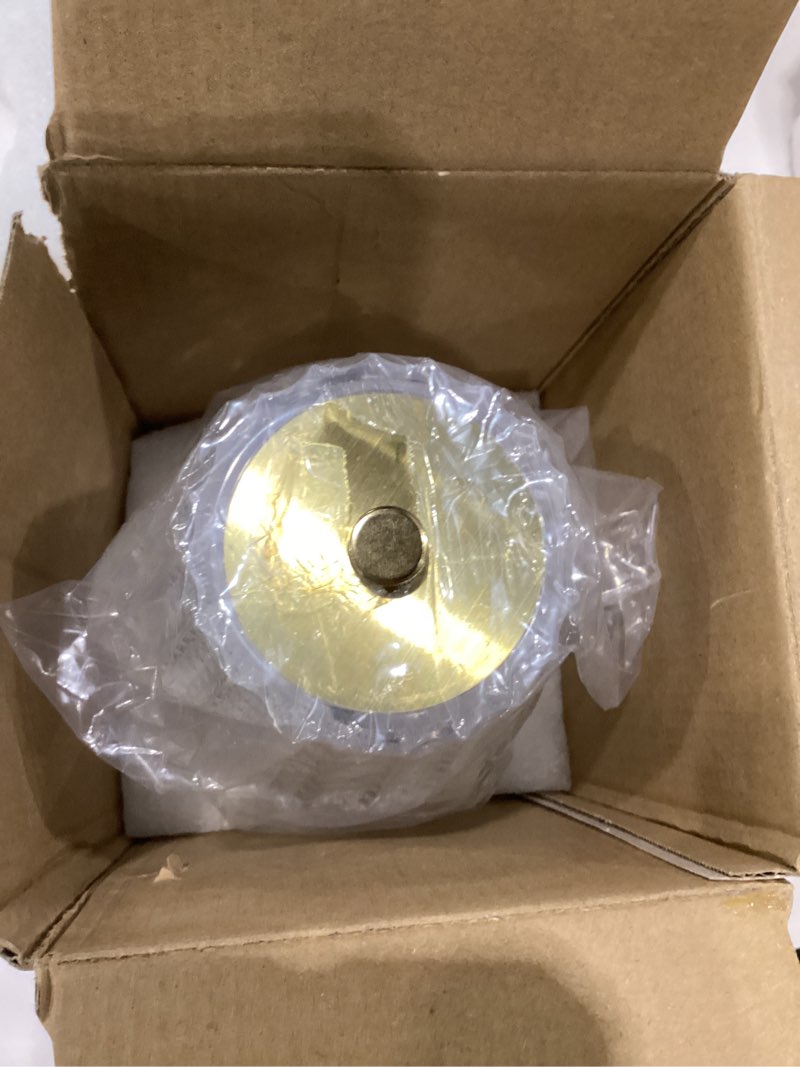 Condition photo showing New/Like New for gold cordless table lamp rechargeable,5000mah battery operated lamps,mini small crystal table lamp for restaurant dining bathroom/kitchen counter/rechargable touch lamp for home dinner shower lamp gold 1 pack