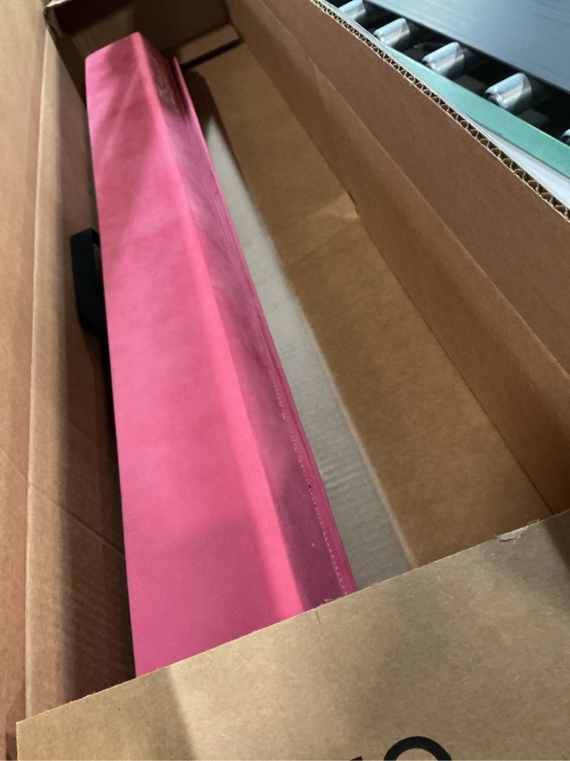Condition photo showing As Is for FBSPORT 8ft/6ft Balance Beam: Folding Floor Gymnastics Equipment for Kids Adults,Non Slip Rubber Base, Gymnastics Beam for Training, Practice, Physical Therapy and Professional Home Training Pink 8.0 Feet