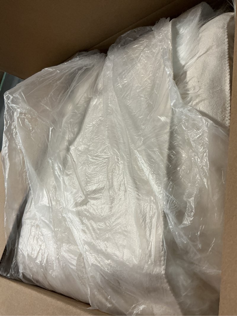 Condition photo showing Good Condition for shag plush rug 8x10 area rugs for bedroom white fluffy living room rug large washable faux sheepskin furry fur rugs for nursery 8' x 10' (rectangular) white