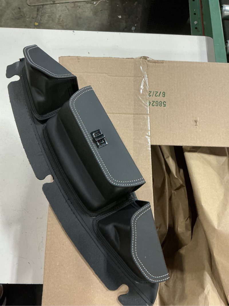 Condition photo showing Good Condition for kemimoto windshield bag batwing fairing pouch compatible with 2014-2024 2025 touring street glide road glide flhx flh pouch pocket with white stitching after 2014