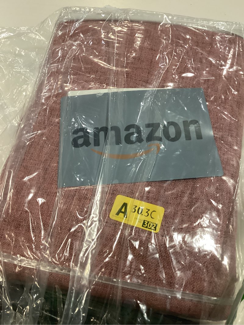 Condition photo showing New/Like New for MIULEE 100% Blackout Linen Curtains for Bedroom, Dusty Rose Solid Luxury Decor Thermal Insulation Room Darkening Drapes for Living Room Nursery Back Tab Rod Pocket 42 x 84 Inches, 2 Panels Dusty Rose 42"W x 84"L (Pack of 2)