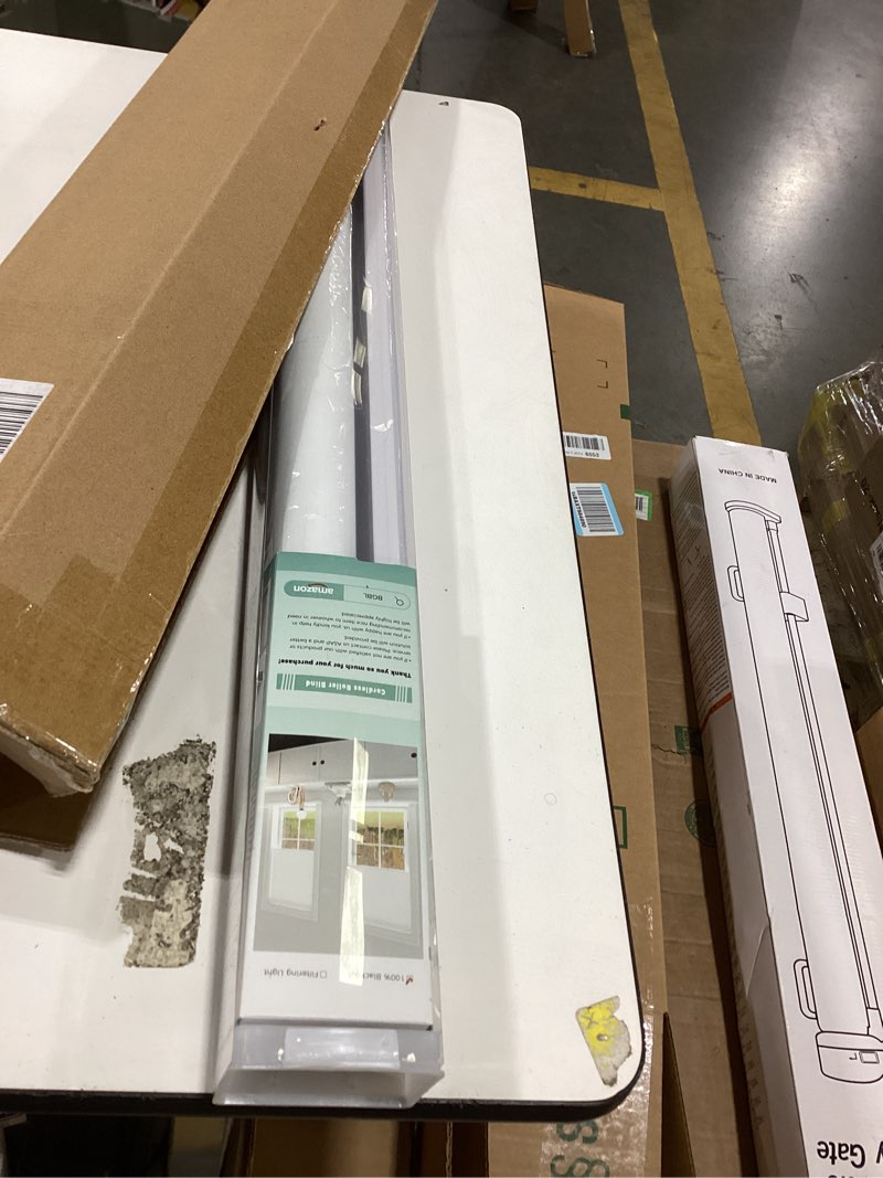Condition photo showing Good Condition for bgbl cordless roller shades blackout blinds for windows room darkening rolled up shades with spring system, uv protection window shades door blinds for home and office (white, 30" w x 72" h) white 30" w x 72" h