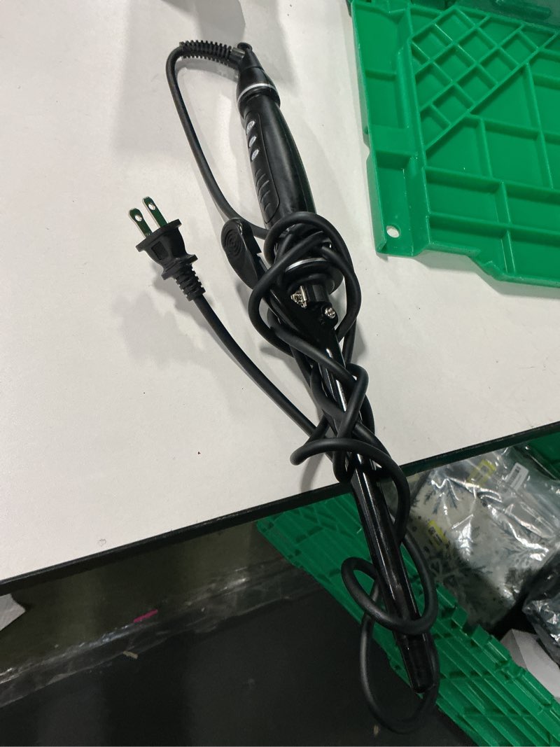 Condition photo showing As Is for 1/2 Inch Extra Long Barrel Curling Iron for Short & Long Hair, 0.5 Inch Ceramic Small Curling Iron with Auto Shut-Off, Dual Voltage Curler Suitable for Travel, Including Glove