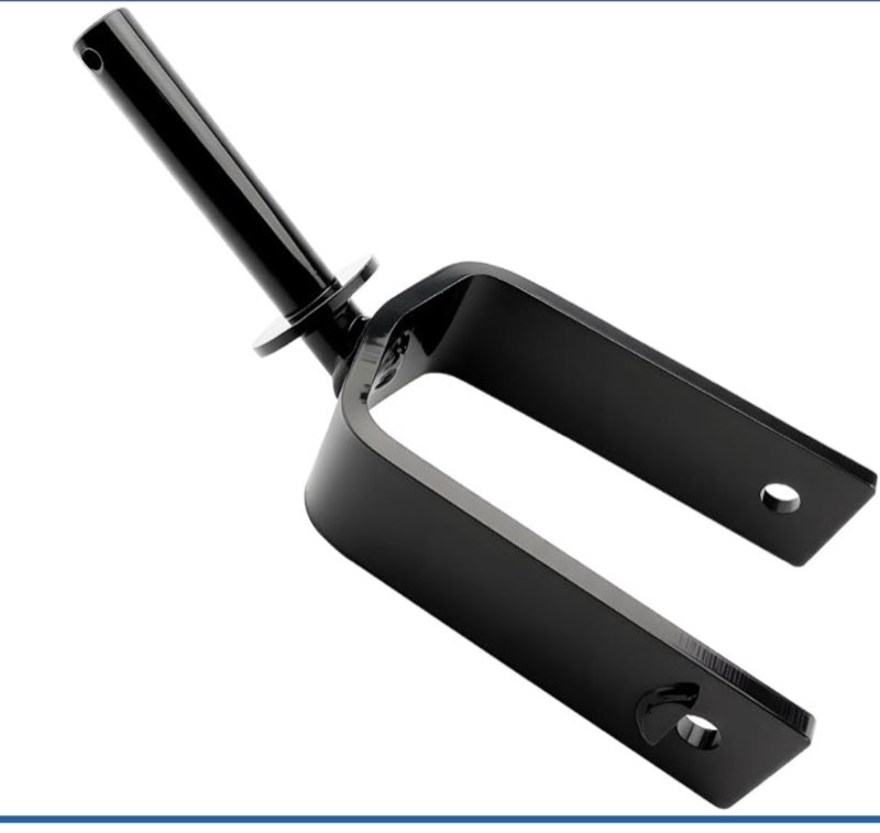 atracypart tail wheel caster fork, fits bush hog rotary cutter, tractor rotary cutters/brush mower yoke heavy duty steel, replace # 63740