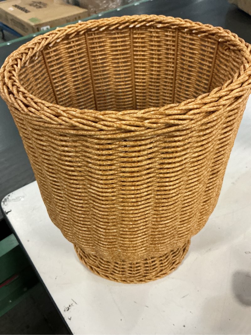 Condition photo showing Good Condition for guvpev 16 inch brown woven resin urn planter