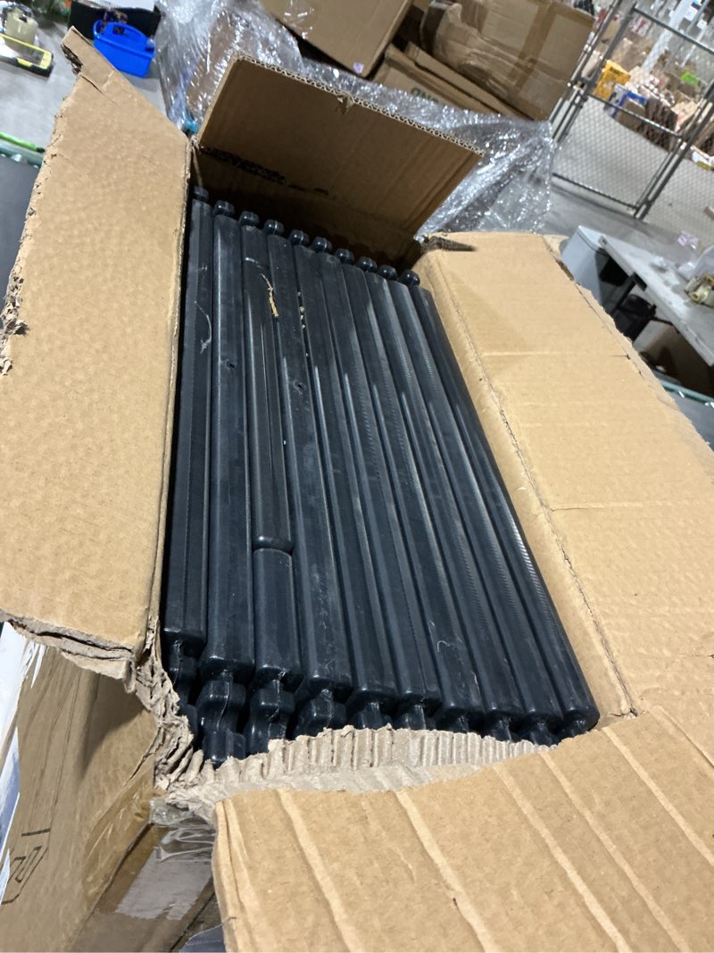 Condition photo showing As Is for Clear Acrylic Dog Playpen Indoor, Puppy Cat Small Pet Play Pen, Pet Cat Playpen for Rabbits, Dog Fence Crate Kennel Whelping Cage (Black, 10 Panel) Black 10 PCS