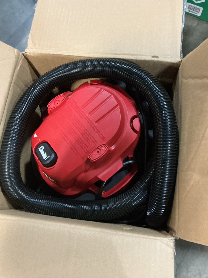 Condition photo showing As Is for vacmaster 5-gallon* 4 peak hp stainless steel wet/dry vacuum – voc508s 1101 5 gal